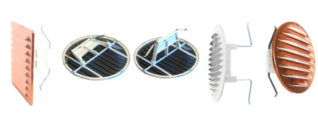 Griglie Aerazione Universali a Molla Installazione Rapida Italgronda