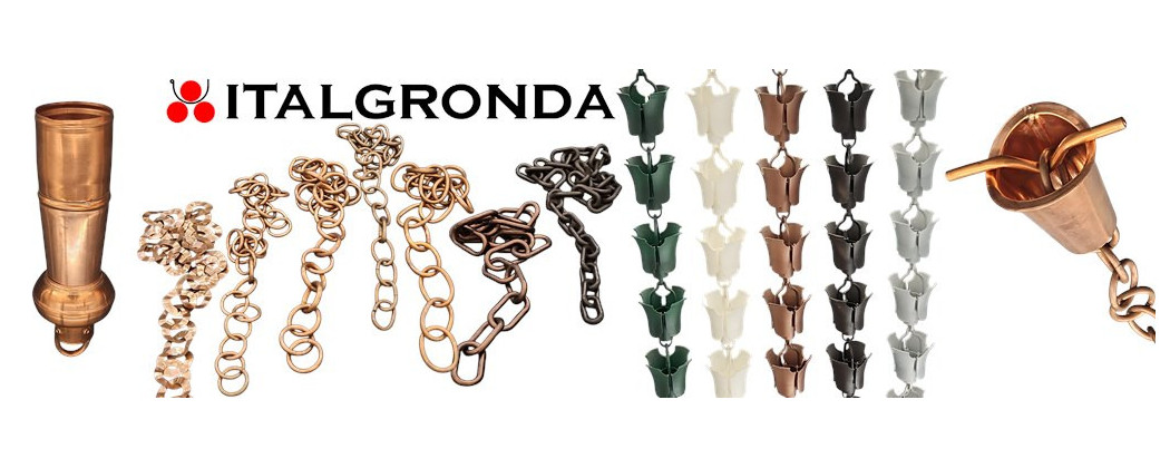 Catene di scarico e doccioni per gronde | Italgronda