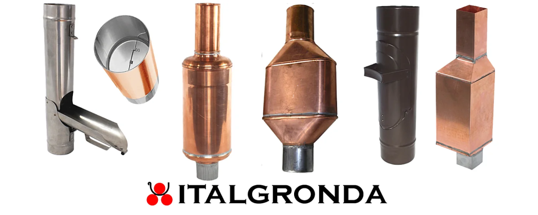 Sifoni e Travasatori per Pluviali Rame, Alluminio, Inox | Italgronda