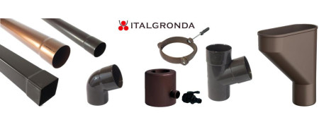 Tubi Pluviali e Accessori in PVC Gomiti, Fermatubi Brache - Italgronda